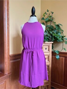 Mossimo Sleeveless Plum Purple Drawstring Waist Dress small